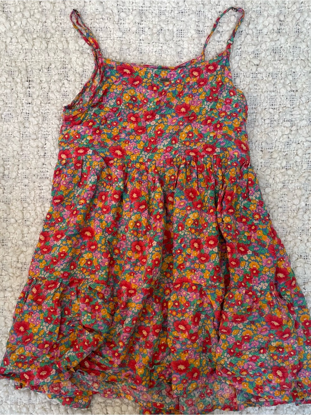 Rip Curl Red Floral Sundress Youth Size 10/S - Picture 3 of 7